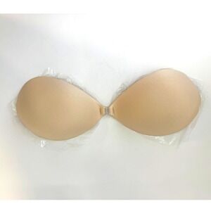 BOOMBA Sticky Bra Sand Size C Strapless Adhesive Silicone NEW